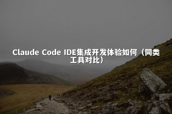 Claude Code IDE集成开发体验如何（同类工具对比）