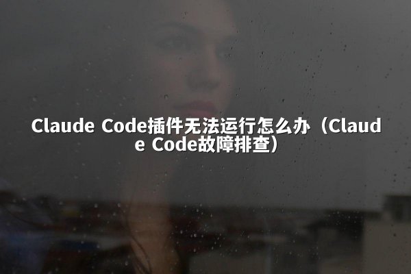 Claude Code插件无法运行怎么办（Claude Code故障排查）