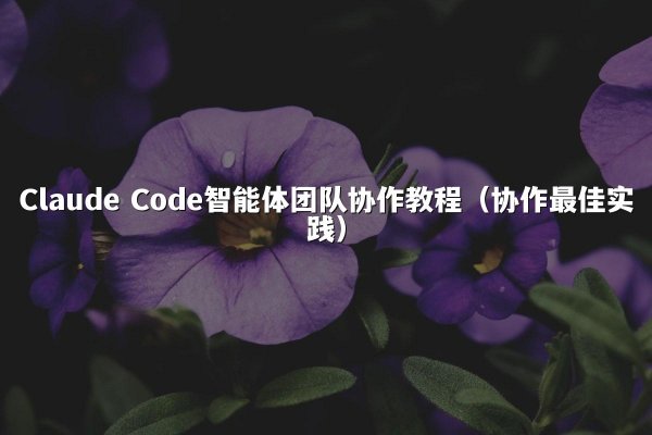Claude Code智能体团队协作教程（协作最佳实践）