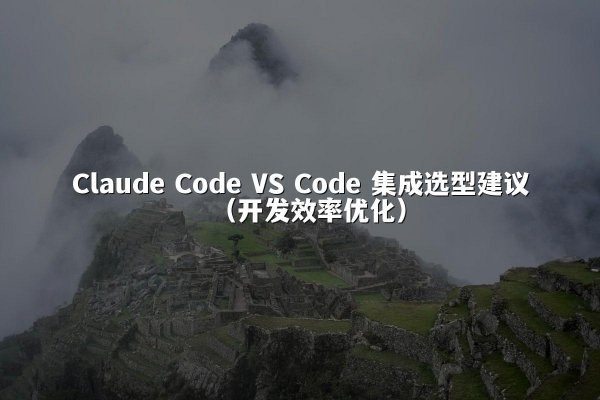 Claude Code VS Code 集成选型建议（开发效率优化）