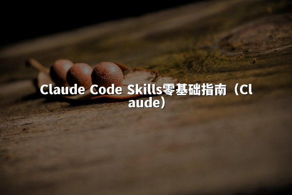 Claude Code Skills零基础指南（Claude）