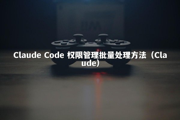 Claude Code 权限管理批量处理方法（Claude）