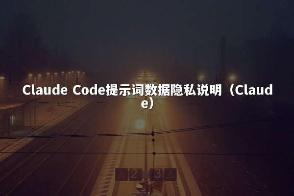 Claude Code提示词数据隐私说明（Claude）