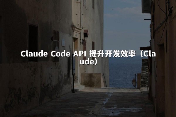 Claude Code API 提升开发效率（Claude）