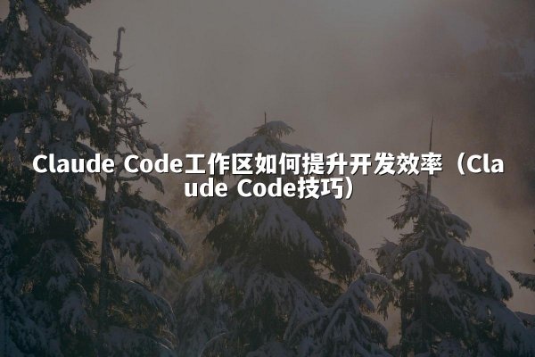 Claude Code工作区如何提升开发效率（Claude Code技巧）