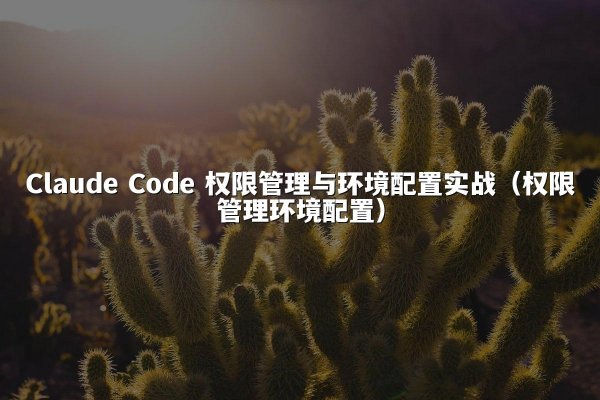 Claude Code 权限管理与环境配置实战（权限管理环境配置）