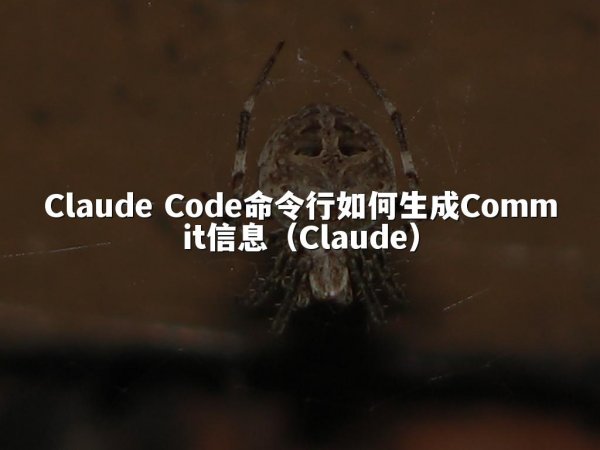 Claude Code命令行如何生成Commit信息（Claude）
