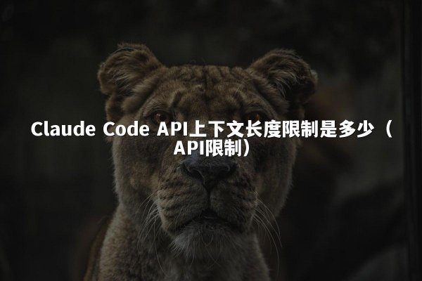 Claude Code API上下文长度限制是多少（API限制）