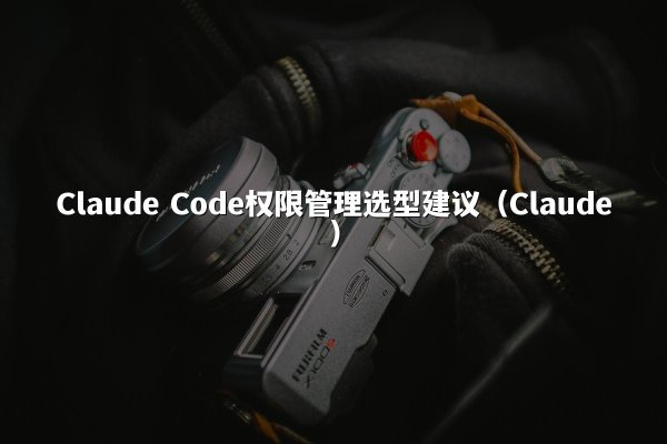 Claude Code权限管理选型建议（Claude）
