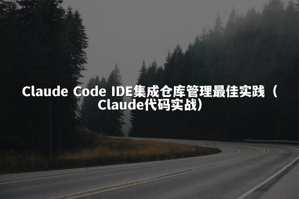 Claude Code IDE集成仓库管理最佳实践（Claude代码实战）