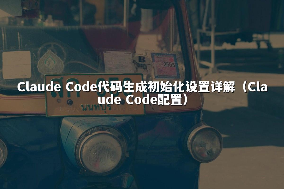 Claude Code代码生成初始化设置详解(Claude Code配置)