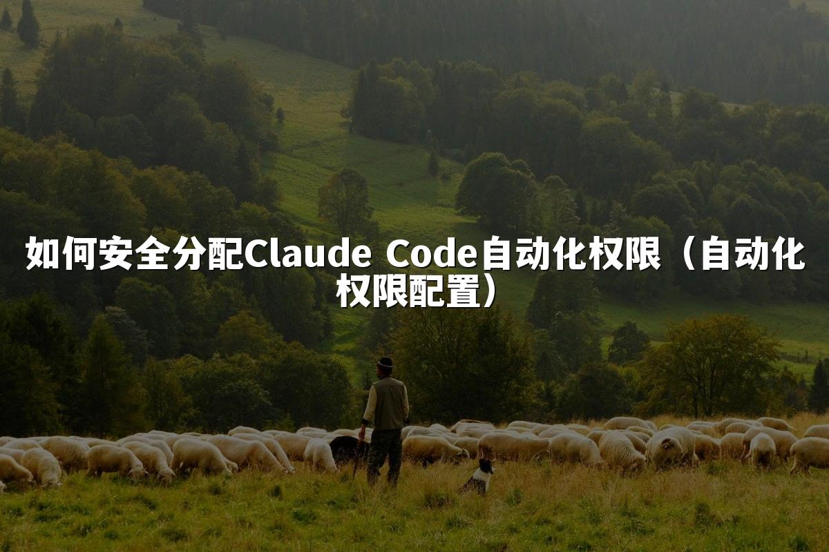 如何安全分配Claude Code自动化权限（自动化权限配置）