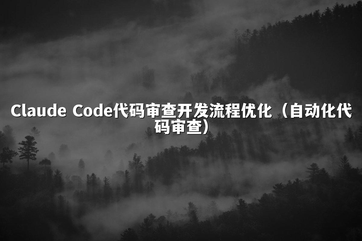Claude Code代码审查开发流程优化（自动化代码审查）