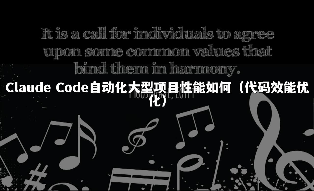 Claude Code自动化大型项目性能如何（代码效能优化）