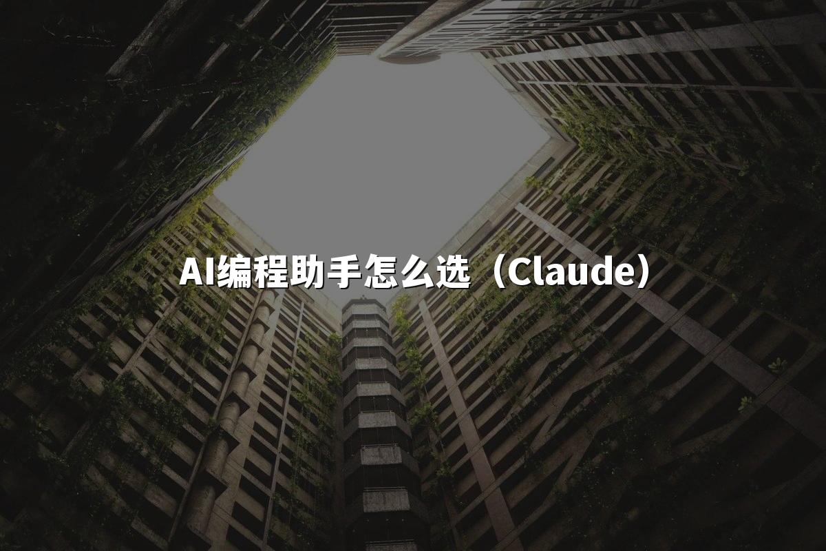 AI编程助手怎么选（Claude）