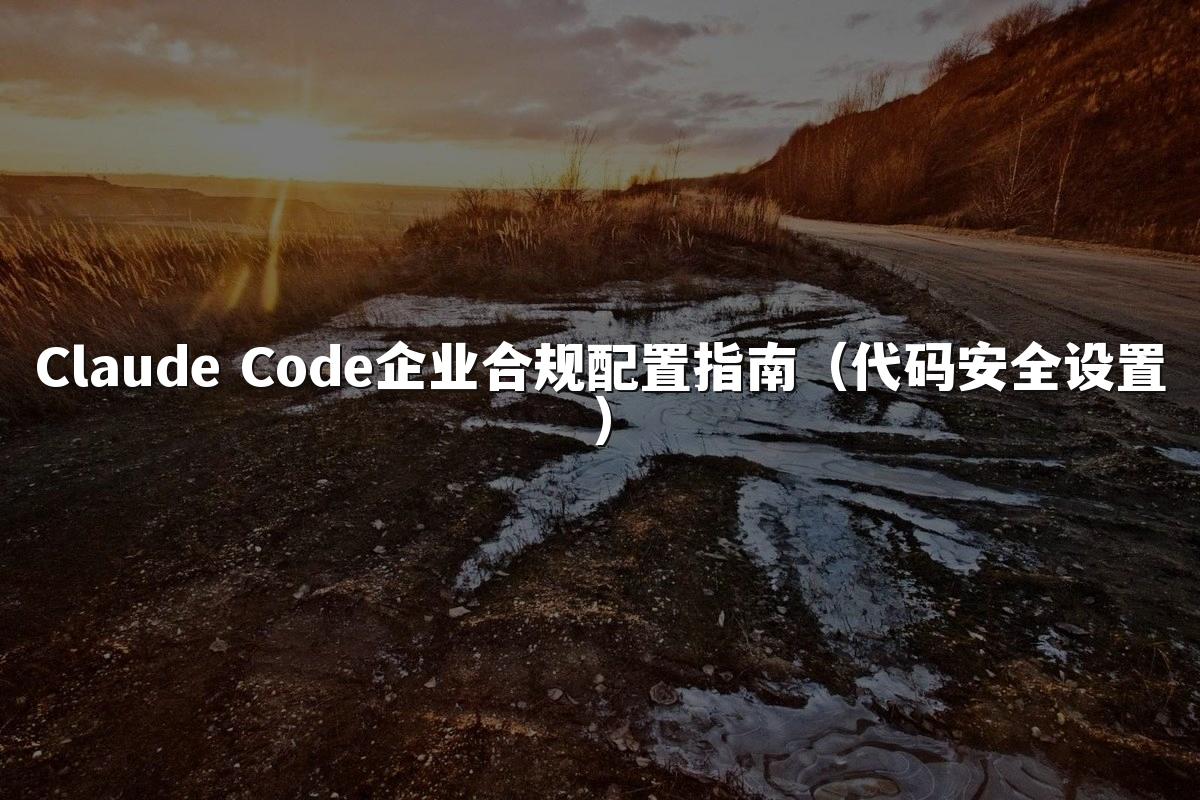 Claude Code企业合规配置指南（代码安全设置）