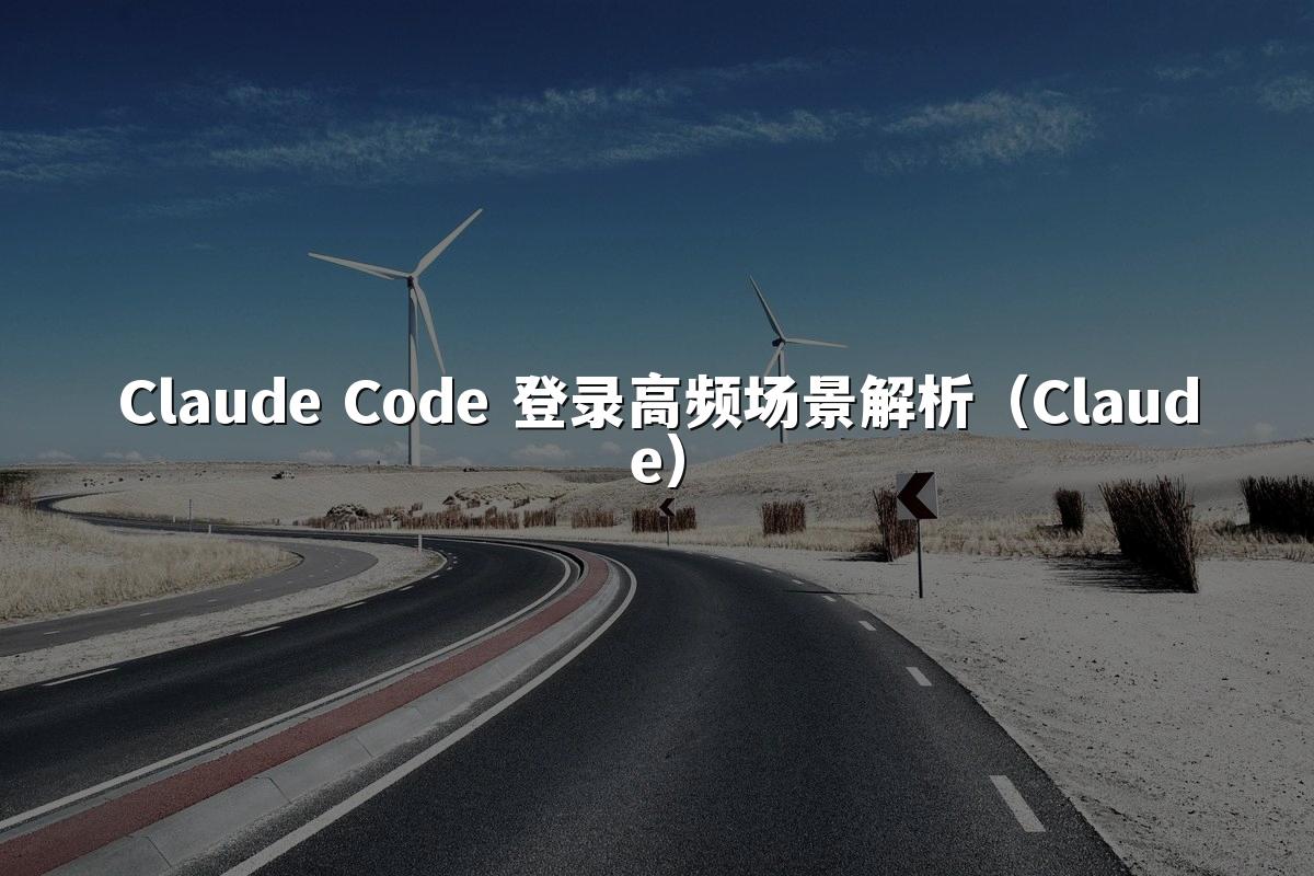 Claude Code 登录高频场景解析(Claude)