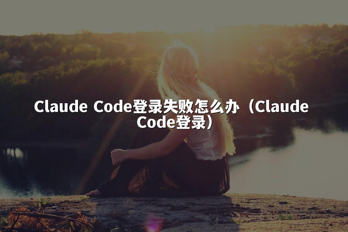 Claude Code登录失败怎么办（Claude Code登录）