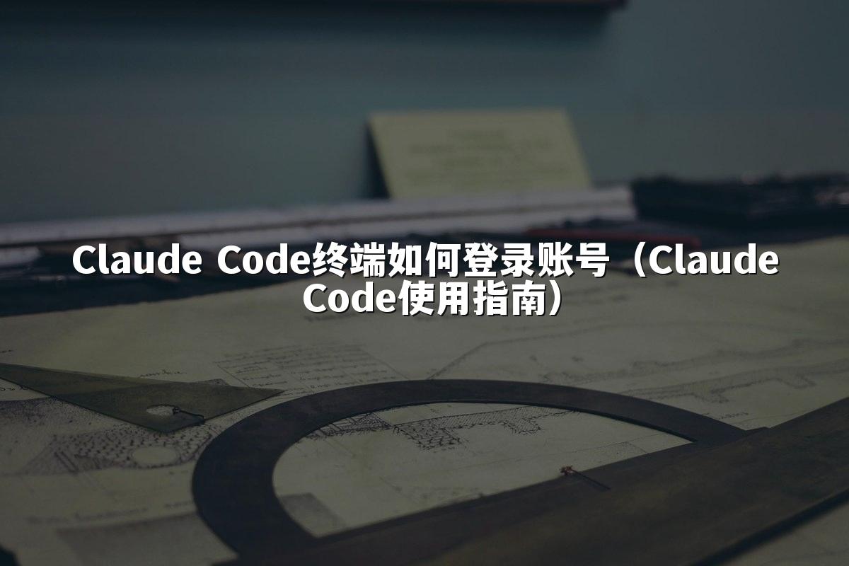 Claude Code终端如何登录账号(Claude Code使用指南)