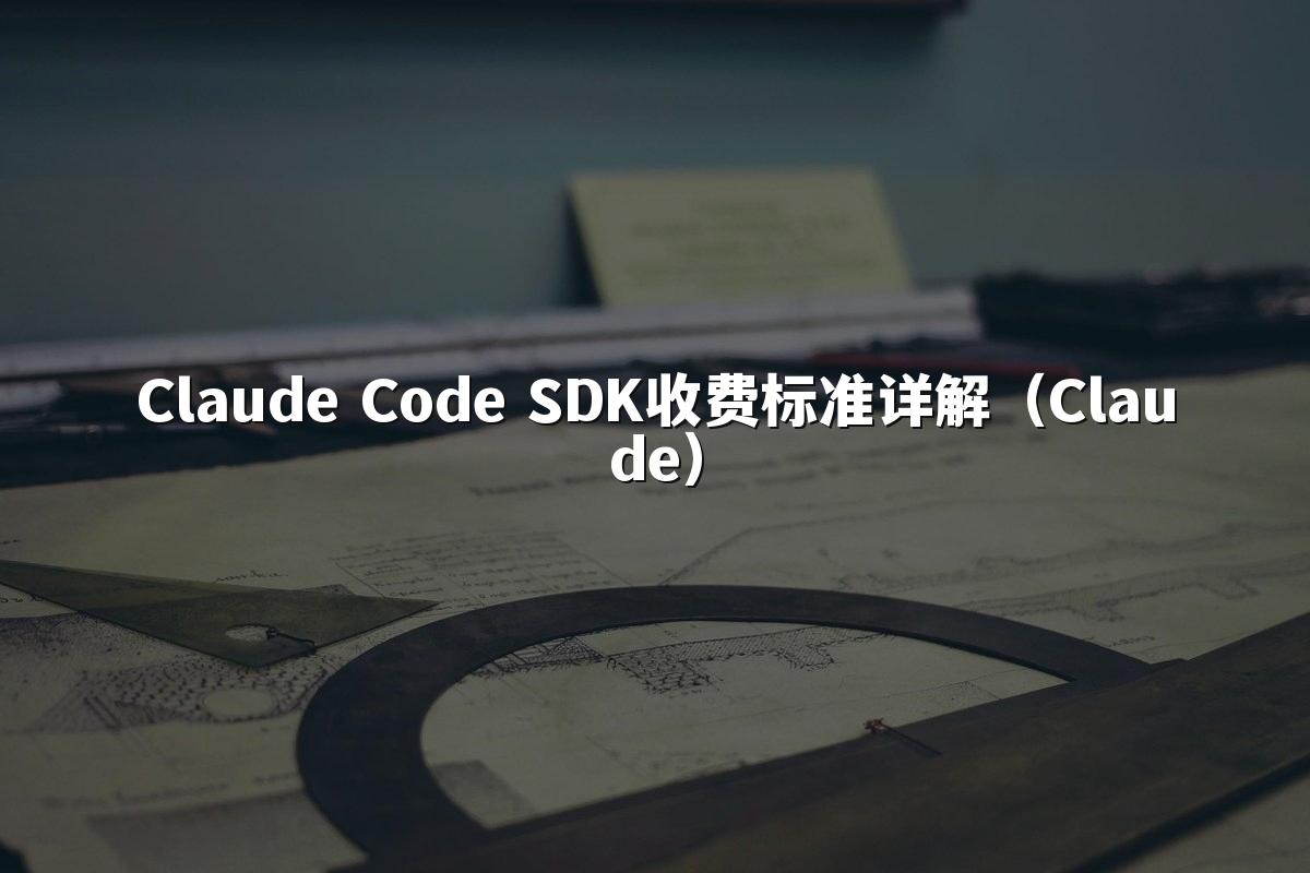 Claude Code SDK收费标准详解（Claude）