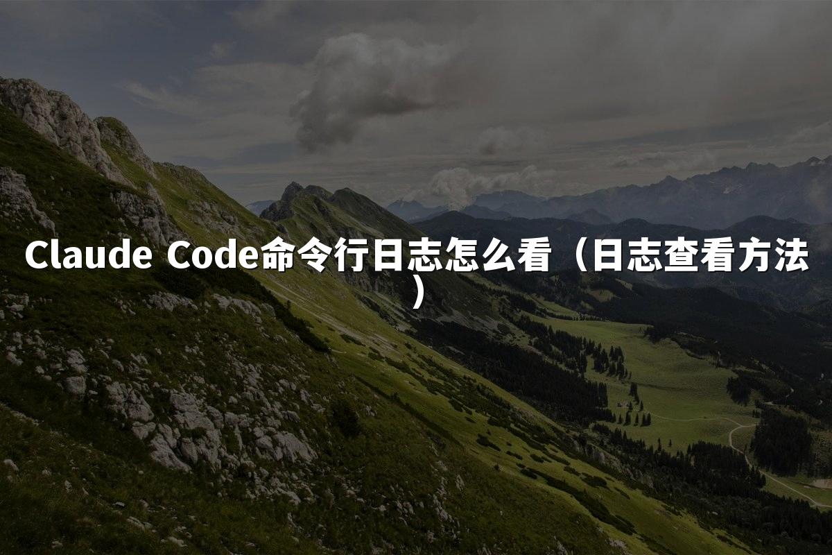 Claude Code命令行日志怎么看（日志查看方法）