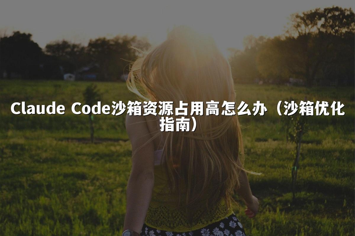 Claude Code沙箱资源占用高怎么办（沙箱优化指南）