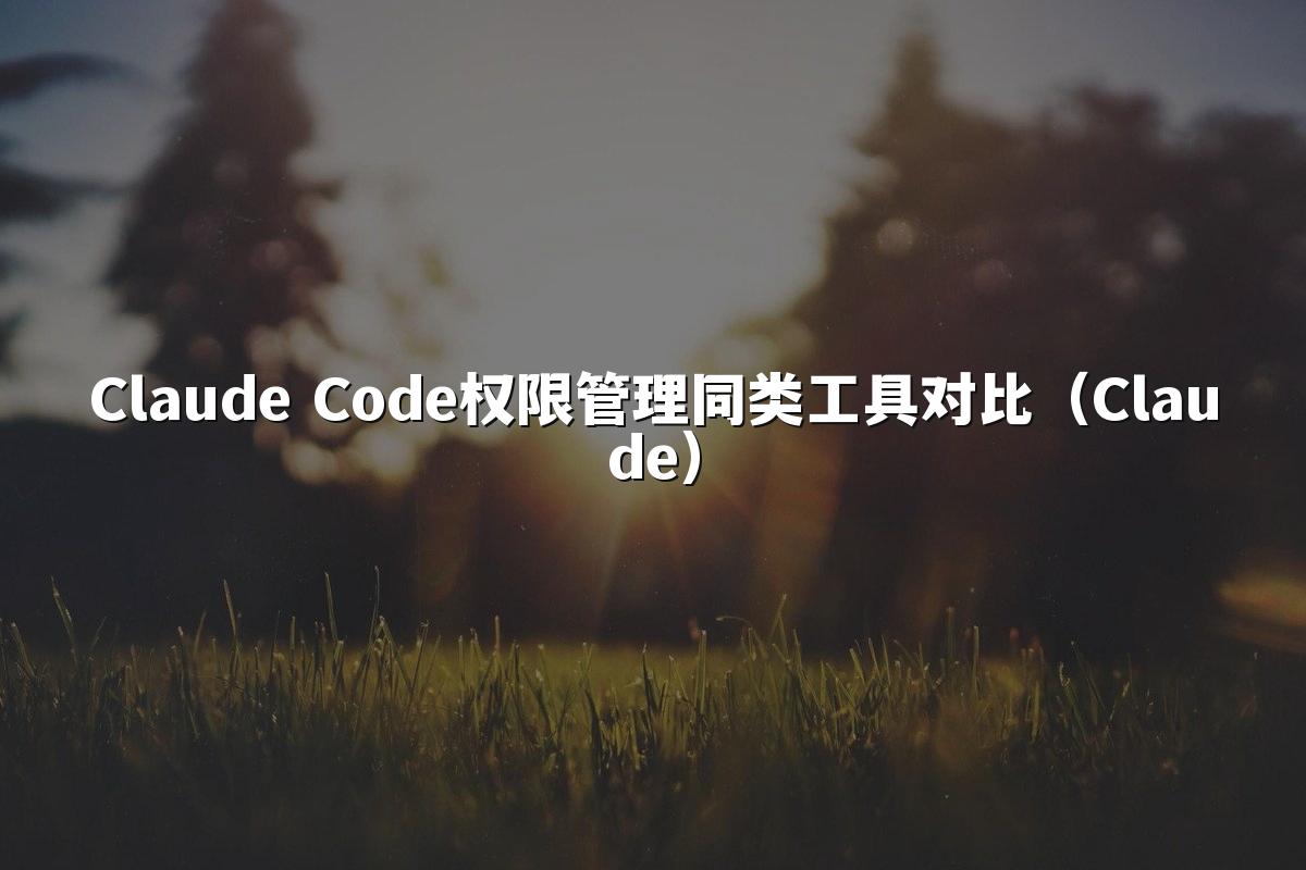 Claude Code权限管理同类工具对比(Claude)
