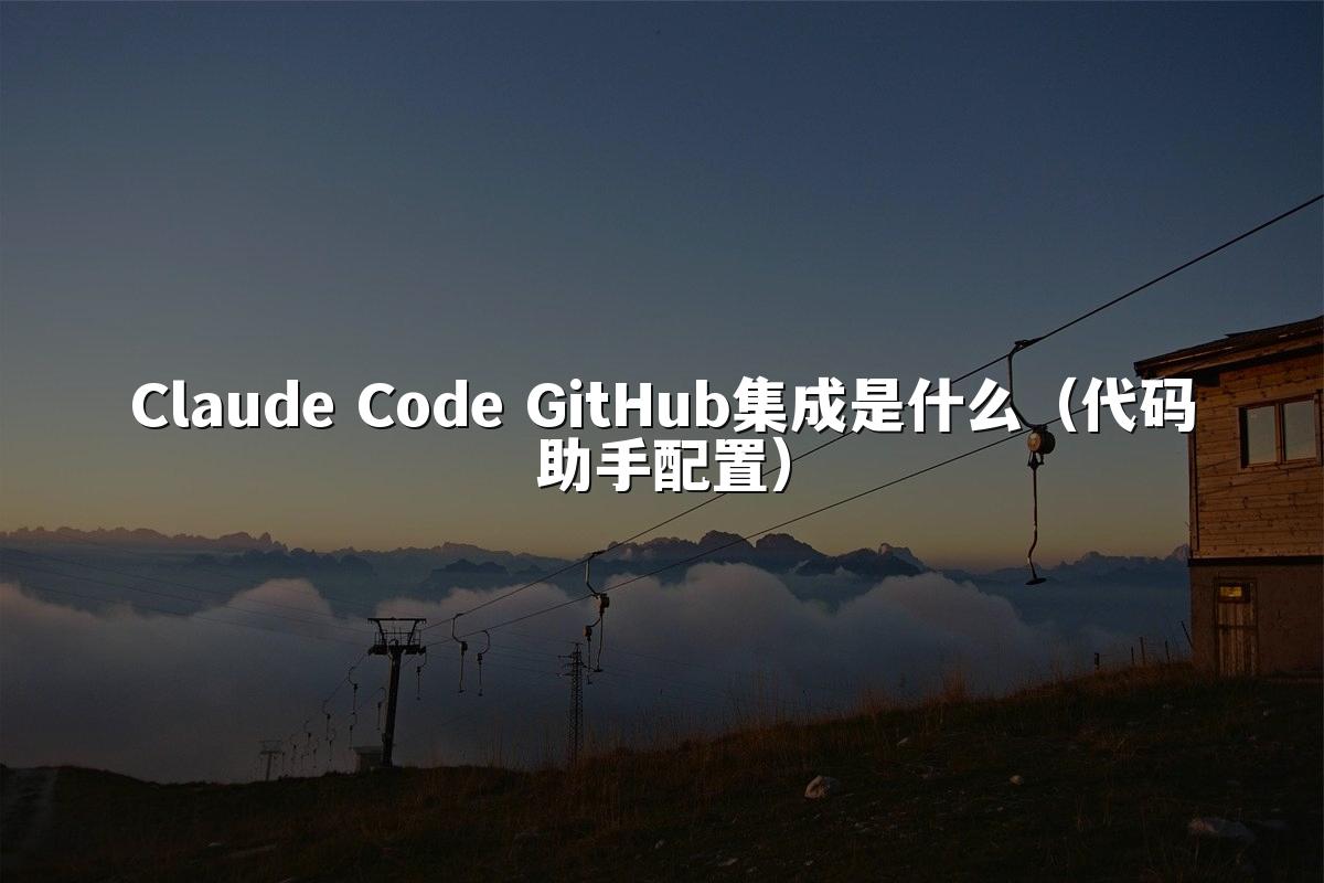 Claude Code GitHub集成是什么（代码助手配置）