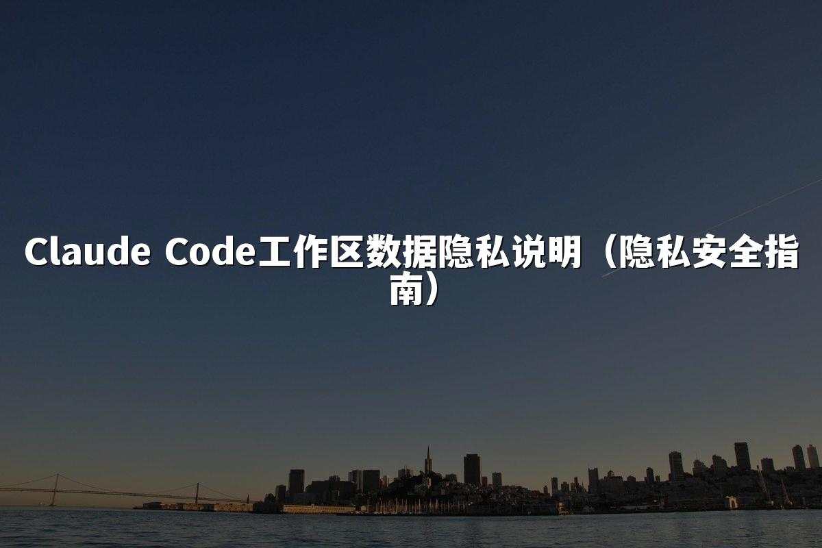 Claude Code工作区数据隐私说明（隐私安全指南）