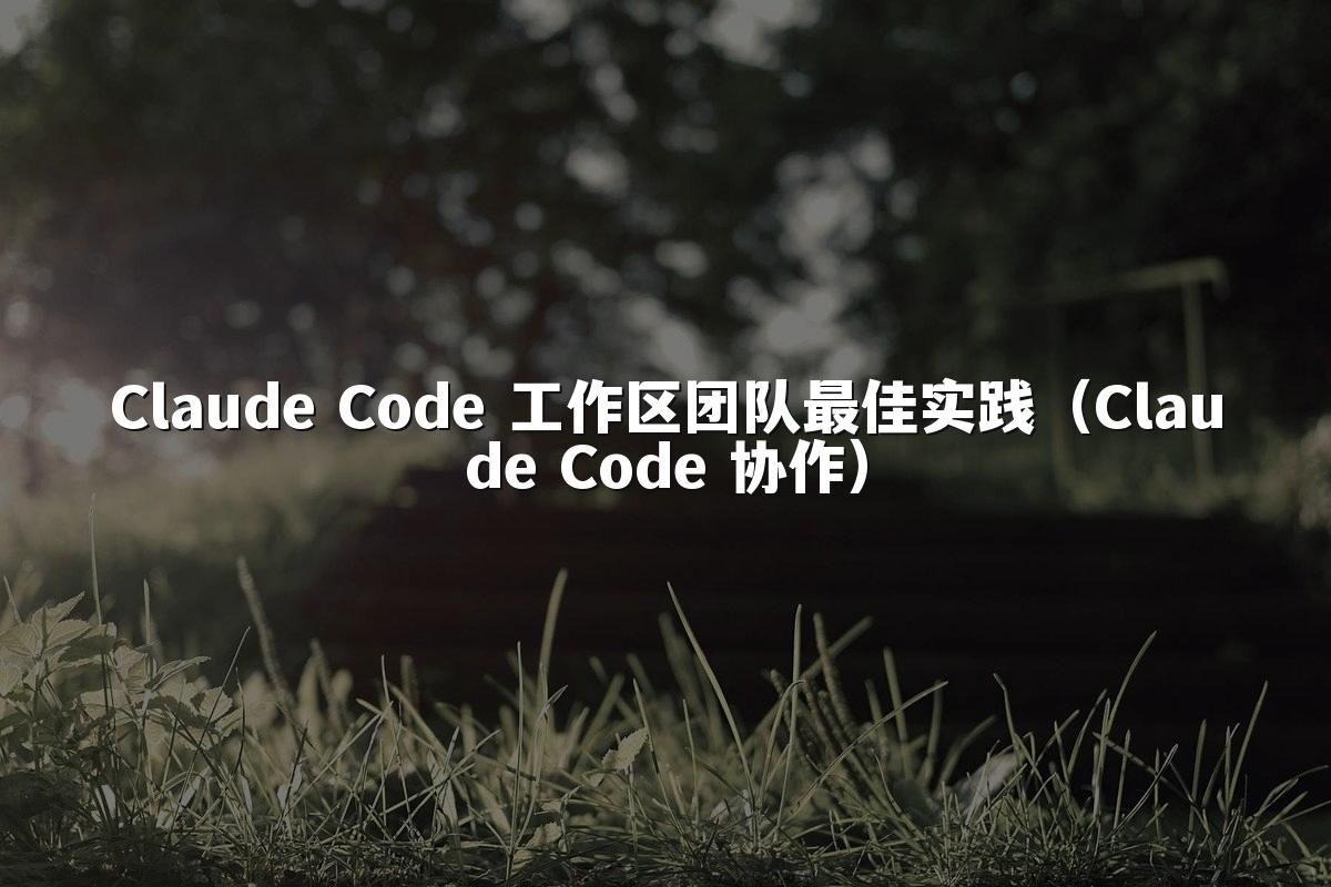 Claude Code 工作区团队最佳实践（Claude Code 协作）