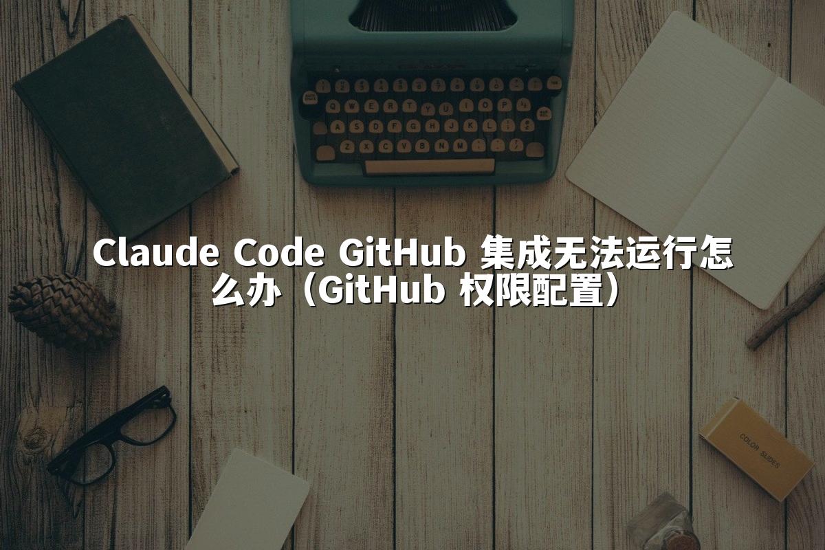 Claude Code GitHub 集成无法运行怎么办（GitHub 权限配置）