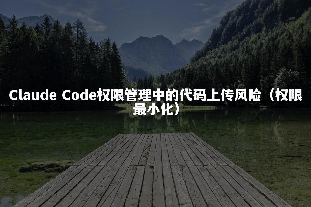 Claude Code权限管理中的代码上传风险(权限最小化)