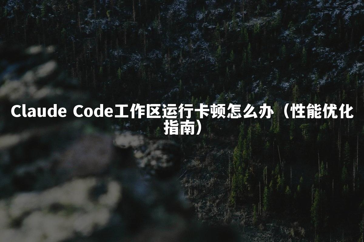 Claude Code工作区运行卡顿怎么办（性能优化指南）