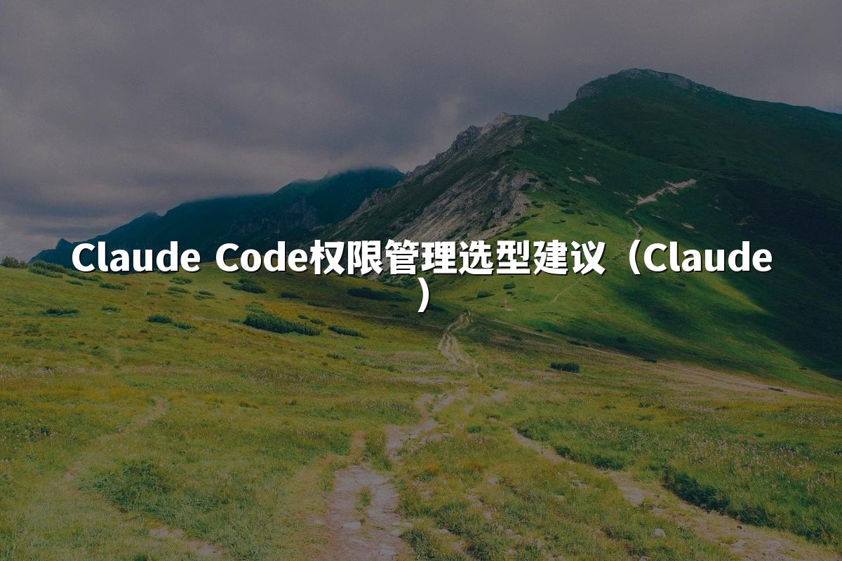 Claude Code权限管理选型建议（Claude）