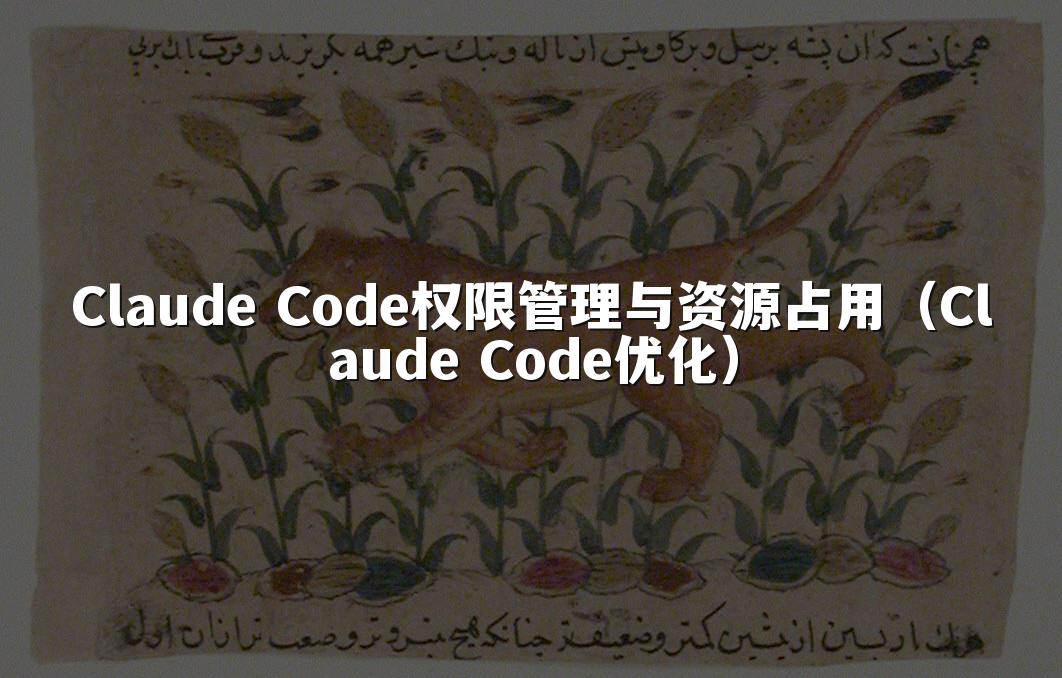 Claude Code权限管理与资源占用（Claude Code优化）