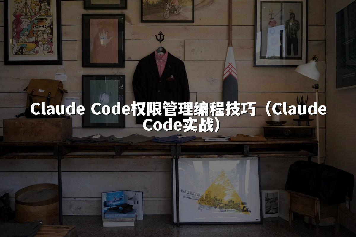 Claude Code权限管理编程技巧（Claude Code实战）