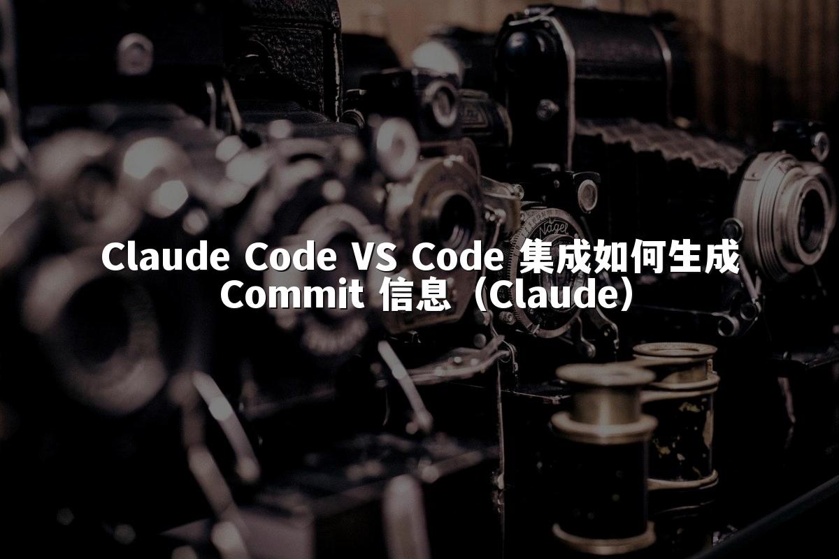 Claude Code VS Code 集成如何生成 Commit 信息（Claude）