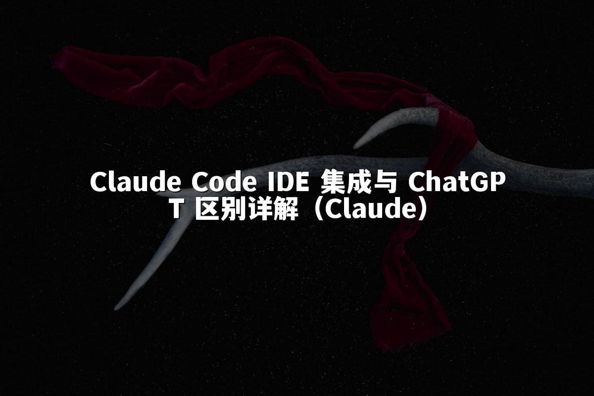 Claude Code IDE 集成与 ChatGPT 区别详解(Claude)