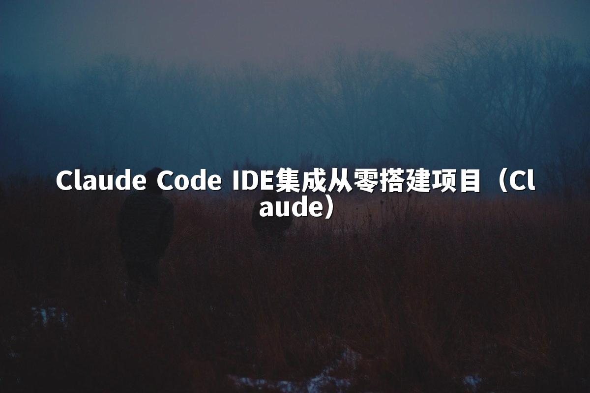 Claude Code IDE集成从零搭建项目（Claude）