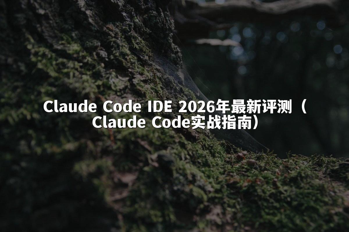 Claude Code IDE 2026年最新评测（Claude Code实战指南）