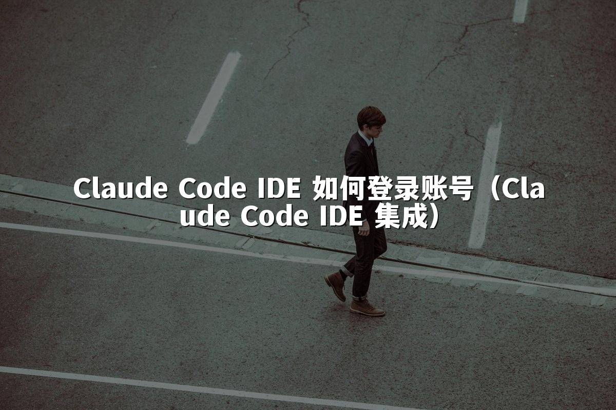 Claude Code IDE 如何登录账号（Claude Code IDE 集成）