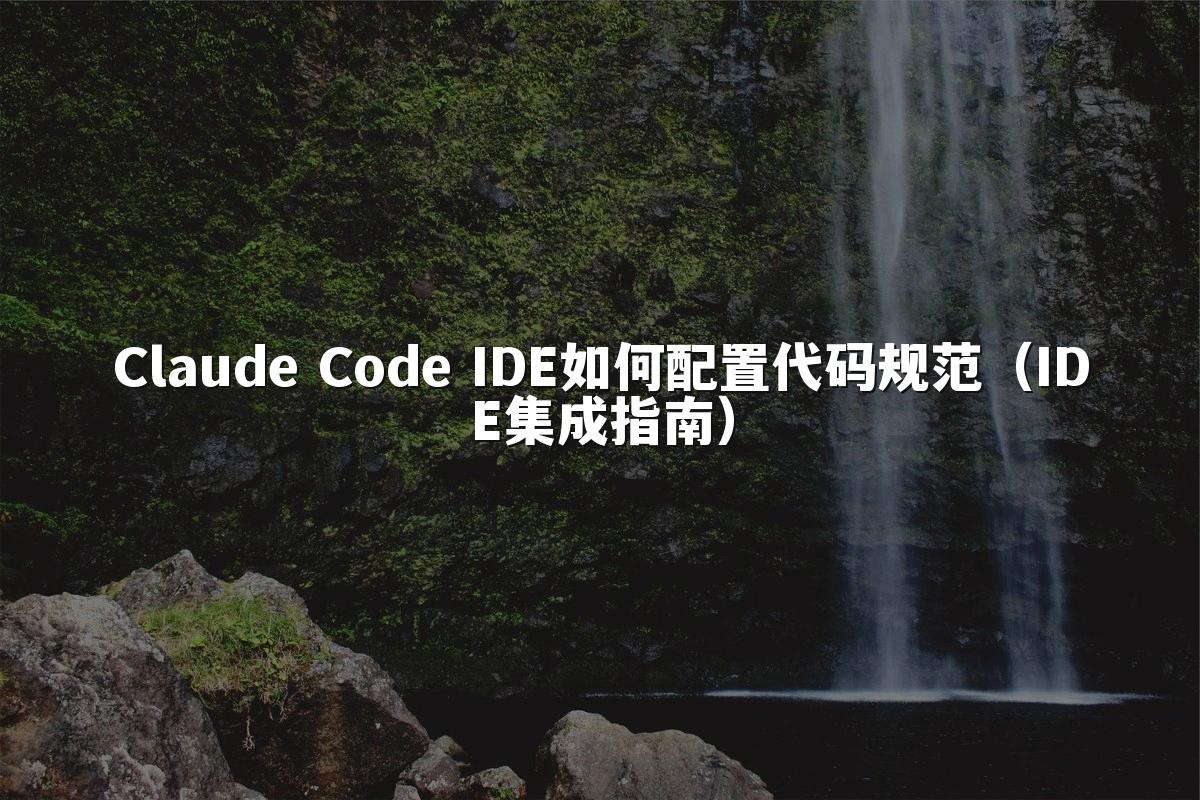 Claude Code IDE如何配置代码规范（IDE集成指南）