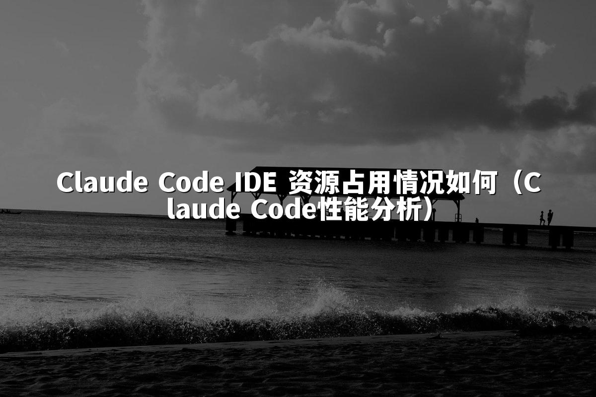 Claude Code IDE 资源占用情况如何（Claude Code性能分析）