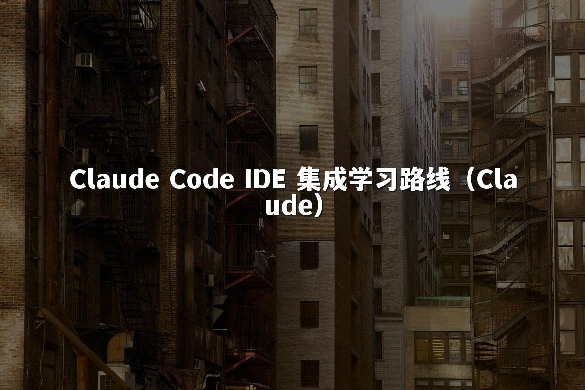 Claude Code IDE 集成学习路线（Claude）