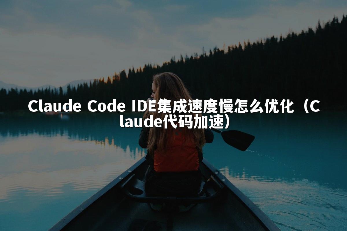 Claude Code IDE集成速度慢怎么优化（Claude代码加速）