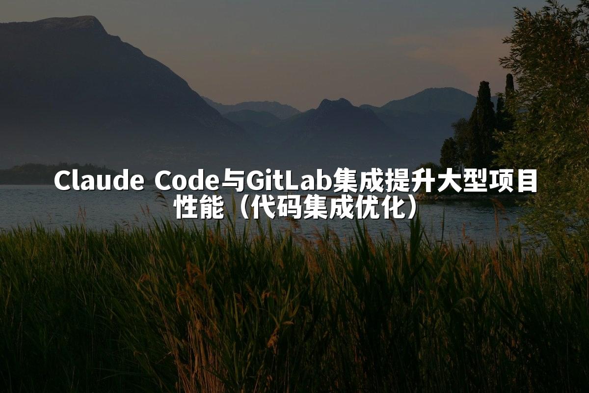 Claude Code与GitLab集成提升大型项目性能（代码集成优化）