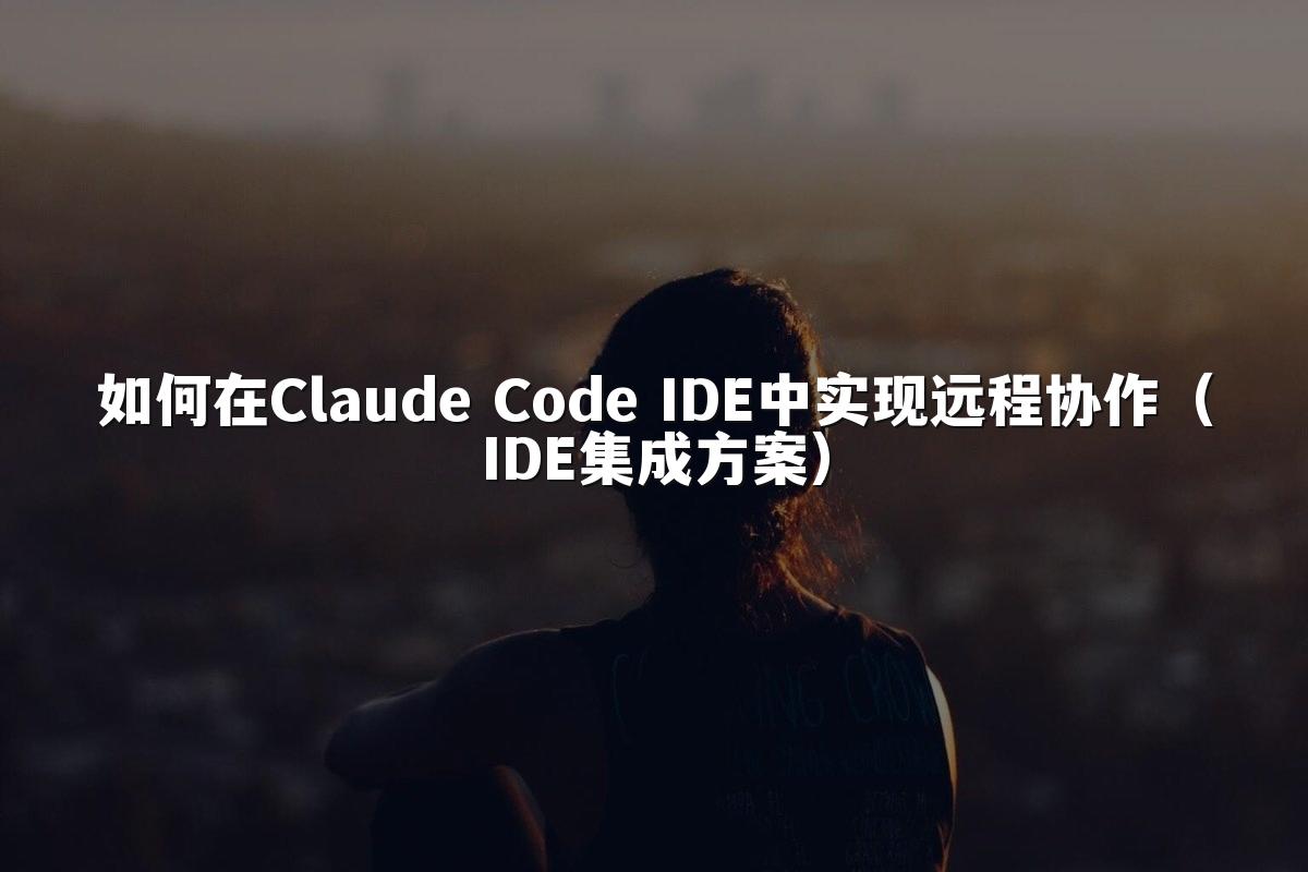 如何在Claude Code IDE中实现远程协作（IDE集成方案）
