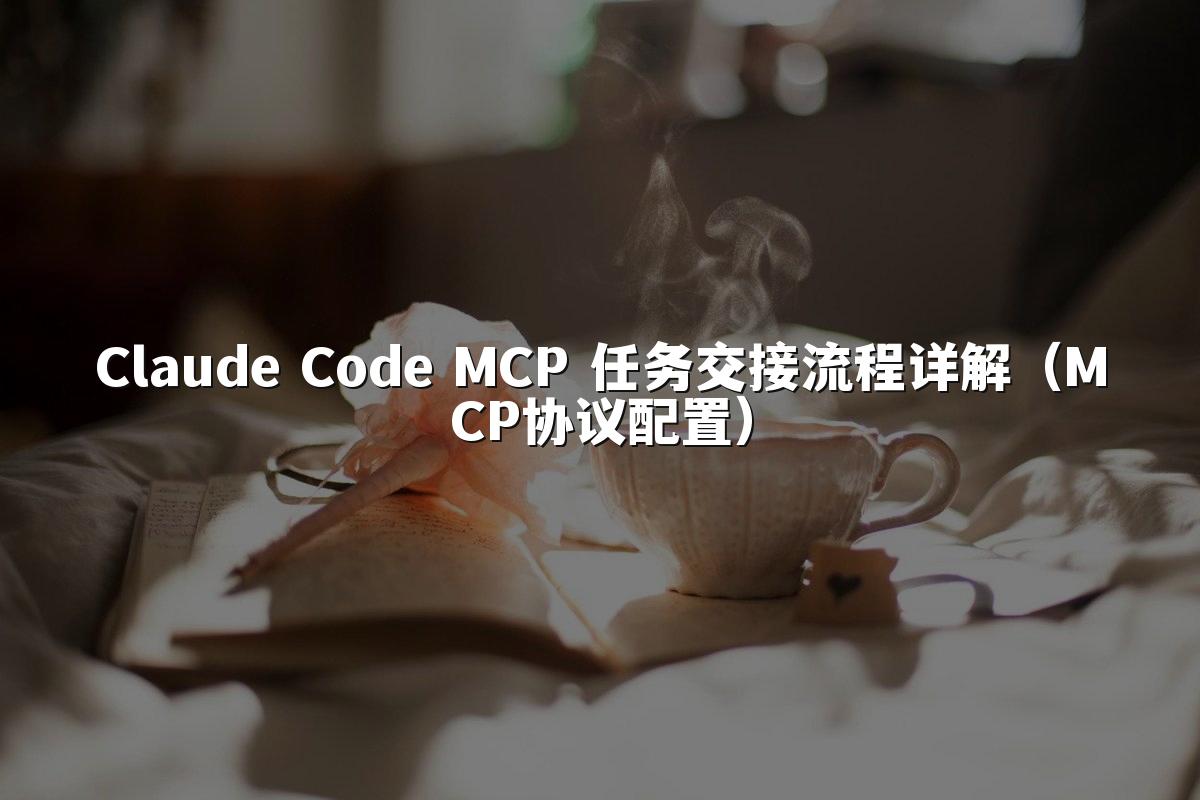 Claude Code MCP 任务交接流程详解（MCP协议配置）