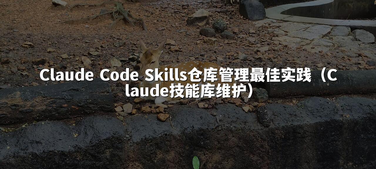 Claude Code Skills仓库管理最佳实践（Claude技能库维护）
