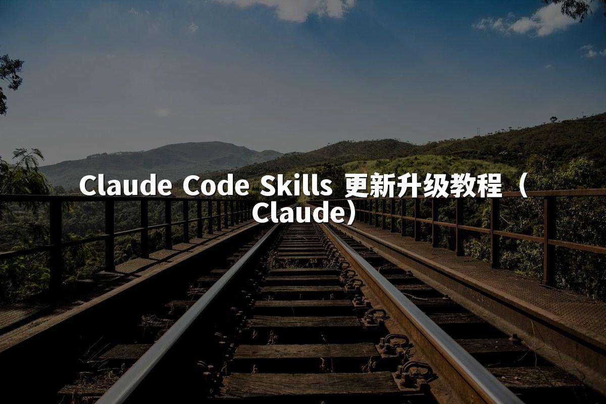Claude Code Skills 更新升级教程（Claude）